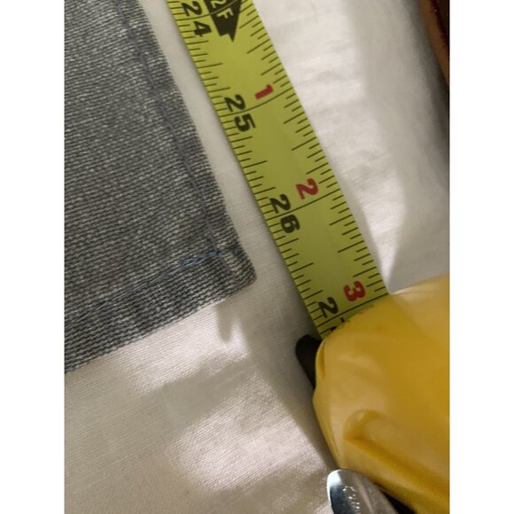 Vintage Woven Cotton Screen Print TULIPS 1960s Kitchen Tea Towel Gray Green Wine - Picture 5 of 7